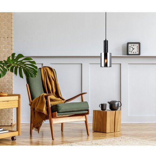  ITALUX PND-5581-1-BK+SG - Visilica na sajli SARDO 1xE27/40W/230V crne boje Slike