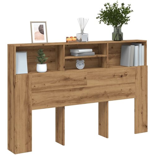 vidaXL Vzglavna omarica artisan hrast 160x19x103,5 cm inženirski les Cene