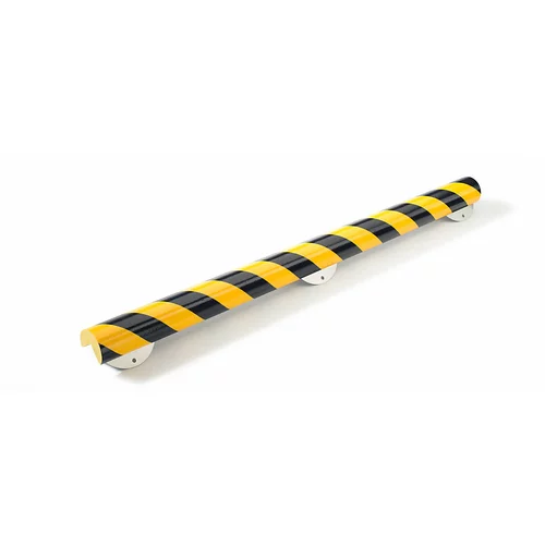 SHG Zaščita vogalov Knuffi®, z montažno letvijo, tip A+, kos 1 m, črno / rumene barve