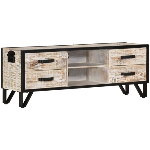 The Living Store TV omarica 110x30x41 cm trden akacijev les - TV Omarica, (21375321) Slike