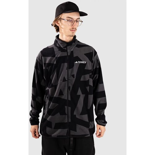 Adidas Mt Aop Jakna iz flisa black / carbon Cene