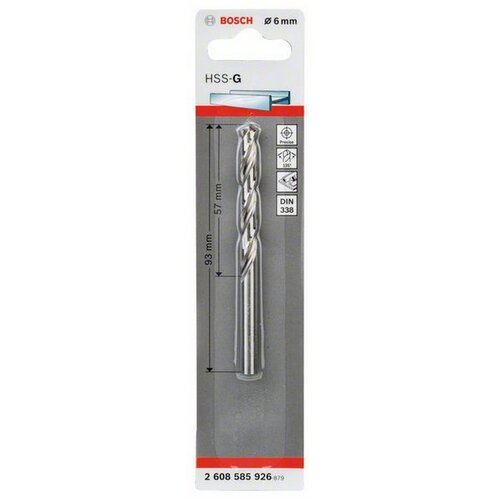 Bosch Svrdlo za metal HSS-G,G 6x57x93 Cijene