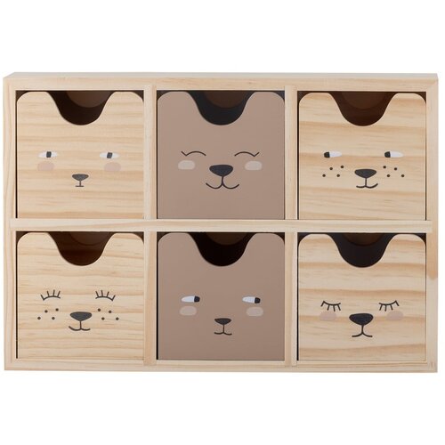 Bloomingville Mini Drveni organizator za dječje igračke u prirodnoj boji 27x8x18 cm Calle &amp;ndash; Slike