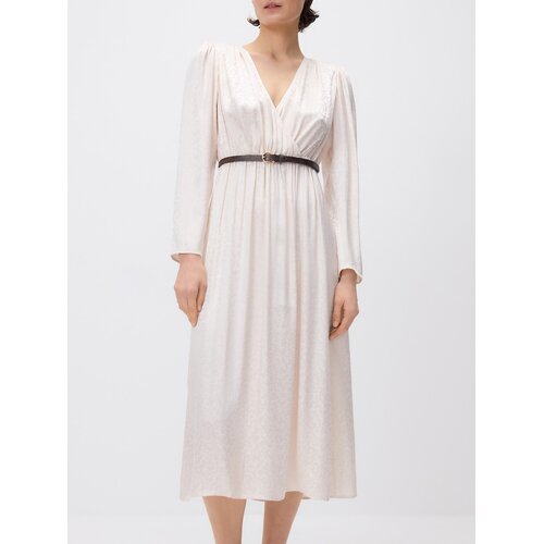 Reserved Maxi haljina s pojasom - krem Cene