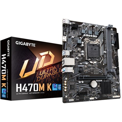 Gigabyte MB H470M K G10, LGA1200, 1xM.2, 2xDDR4 3200MHz HDMI, 6xUSB, micro ATX Cijene
