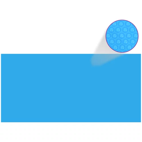  Pravokutni plavi bazenski prekrivač od PE 450 x 220 cm