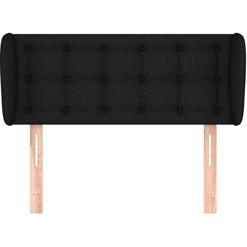  Uzglavlje s u&amp;scaron;ima crno 103x23x78/88 cm od tkanine Slike