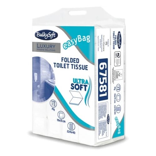 BulkySoft easyBag eccellence V složivi toalet papir 2sl (40 pak) ( 184-C67581E20 ) Cene