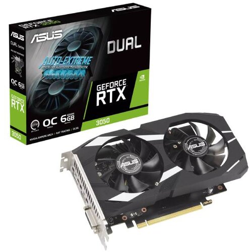 Asus nVidia GeForce RTX 3050 6GB 96bit DUAL-RTX3050-O6G grafička karta Slike