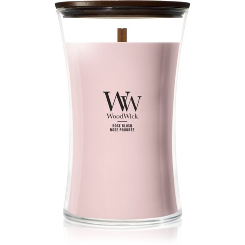 WoodWick Rose Blush di&scaron;eča sveča z lesenim stenjem 610 g Cene