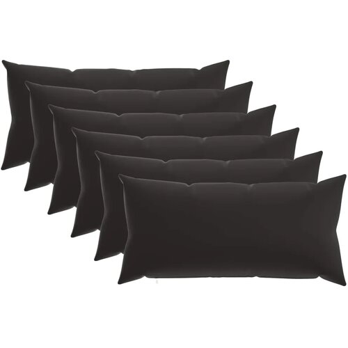  Jastuk s jastukom HEERLEN 6 kom. Crna Poliester - Crna 40 x 80 cm 6 Slike