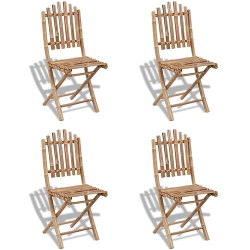  5-dijelni sklopivi blagovaonski set od bambusa Slike