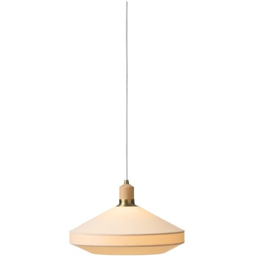 Halo Design 744206-Luster na sajli PARIS 1xE27/60W/230V prečnik 40 cm krem./mesing/hrast Cene