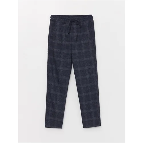 LC Waikiki Plaid Boys' Pants with Elastic Waist