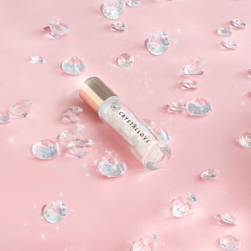 Crystallove Clear Quartz Oil Bottle roll-on s kristali polnilni 10 ml Slike