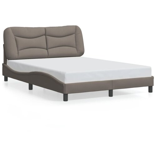 Maison Chic Posteljni okvir - Dvoposteljna postelja - Zakonska postelja brez vzmetnice taupe 140x190 cm blago-J12627, (21769901) Cene
