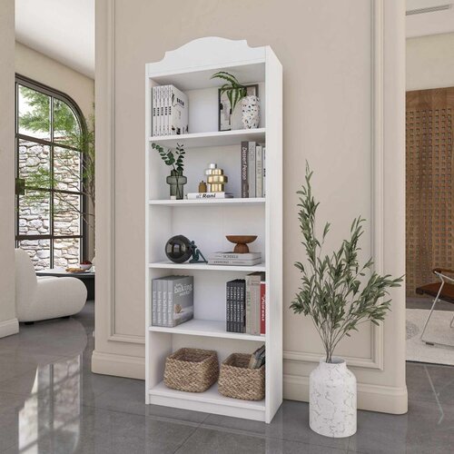 Hanah home polica za knjige HC130, 60 cm, bela Cene