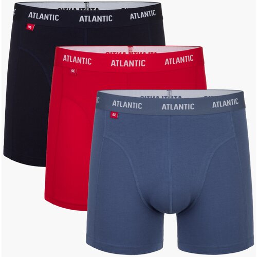 Atlantic Man boxers Comfort 3Pack - dark blue/blue/red Cene
