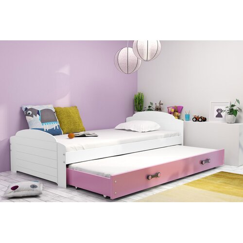 BestBed DJE�JI KREVET LILI 2 S DODATNIM LE�AJEM 200X90 (VI�E BOJA)-Roza Cijene