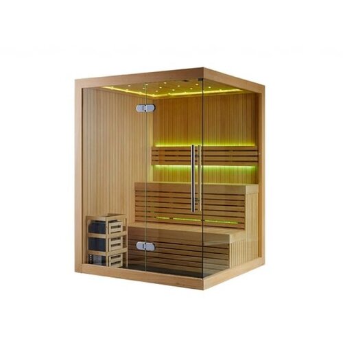  Sauna soba Nero &ndash; kanadski Hemlock &ndash; 1500x1200x1900 za 3 osobe sa rasvetom 14731 Cene