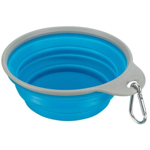 Trixie Putna Činija Od Silikona, Plava – Travel Bowl Blue 500ml Cene