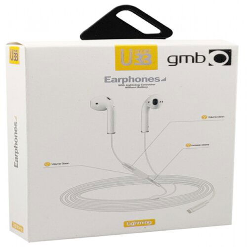 Gembird U33 MP3 slušalice sa mikrofonom + volume kontrol 1x lightning 8 pin anc Slike
