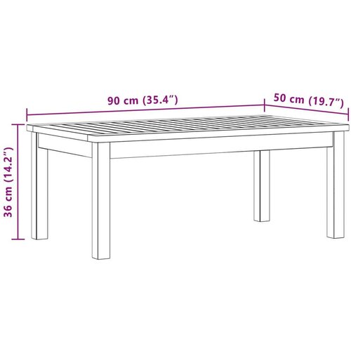  Stolić za kavu Svijetla akacija 90 x 50 x 36 cm Čvrsto drvo akacije - 90 x 50 x 36 cm Svijetli bagrem Slike