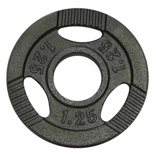 Gorilla Sports olimpijski liveni teg sa rukohvatima 1,25 kg, 50 mm, sivi Slike