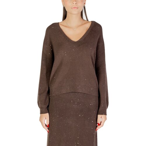 Liu Jo Puloverji MAGLIA CHIUSA M/L MF5233 MA27R Kostanjeva Slike