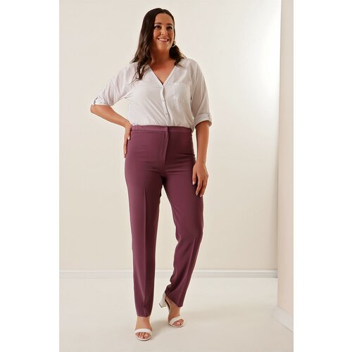 By Saygı Imported Crepe Wide Size Pants with Elastic Sides. Slike