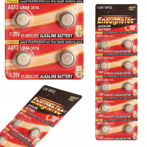 Rosfix Set Alkalna Baterija LR44 / AG13 &ndash; 1,5V, &Oslash;11,6 mm, Vi&scaron;ina 5,4 mm | 10 Kosov, Visoka Zanesljivost, (21656505) Cene