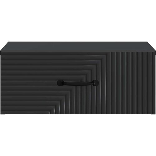  Noćni ormarić za montažu na zid 2 pcs Crna 49 x 34 5 x 20 cm Slike
