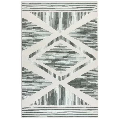 Elle Decoration Zeleni/krem vanjski tepih 120x170 cm Gemini –
