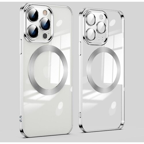 INORCO Za iPhone 12 Pro Max Funda magnetica za telefon, združljiv s prosojnostjo za telefon MagSafe Acrylic + TPU z za&amp;scaron;čito za lente de vidrio, (22035747) Slike