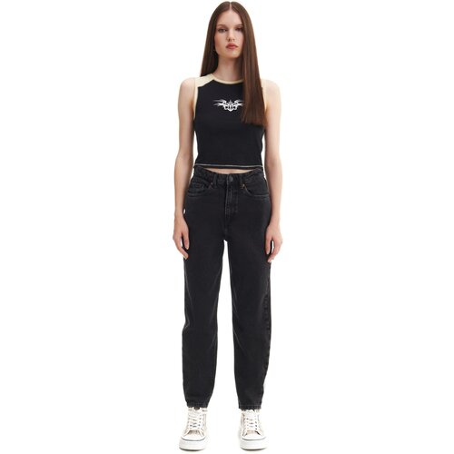 Cropp ženske traperice mom kroja - Crna  3286W-99J Cijene