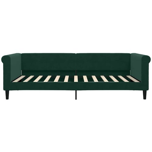  Dnevni krevet s madracem tamnozeleni 100 x 200 cm bar&amp;scaron;unasti Slike