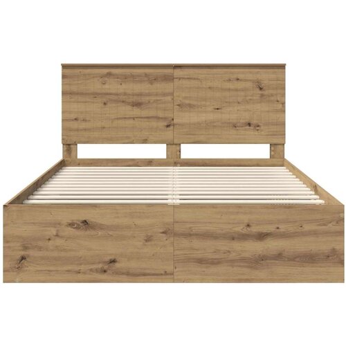  Okvir za krevet Umjetnička hrastovina 150 x 200 cm Slike