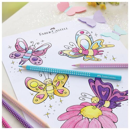  BOJE DRVENE 12BOJA METALNA KUTIJA SPARKLE FABER-CASTELL 201737 Slike