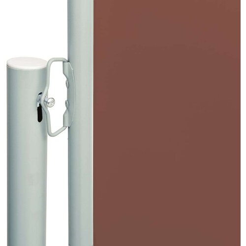 VidaXL Uvlačiva bočna tenda za terasu 117 x 600 cm smeđa Slike