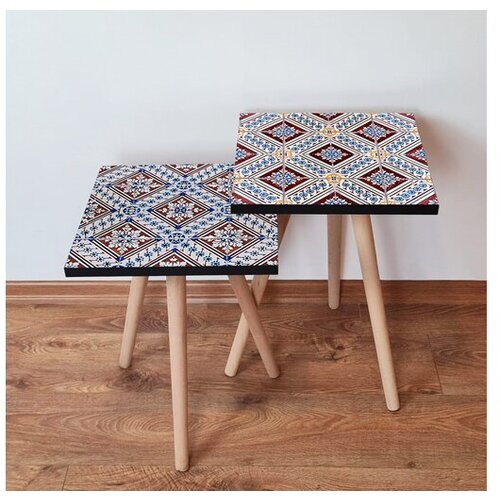 Hanah home sklapajući stočić 2 komada 2SHP466 - navy plavo Slike