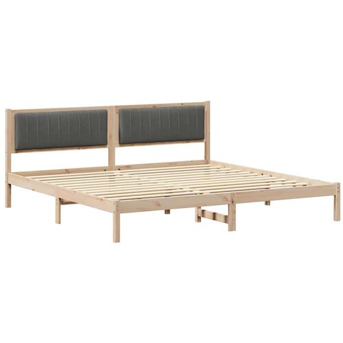  Okvir za krevet Tamno siva 200 x 200 cm tkanina Slike