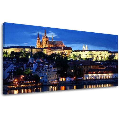  Slike na platnu MESTA - PRAGA Panorama CZ005E13 (moderne slike) Slike