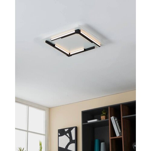 Eglo plafonjera Zampote 900329, LED 25 W, 38x38 cm, crna i bijela Cene