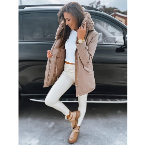 DStreet Women&amp;#039;s parka jacket TAMIS beige TY3021 Slike