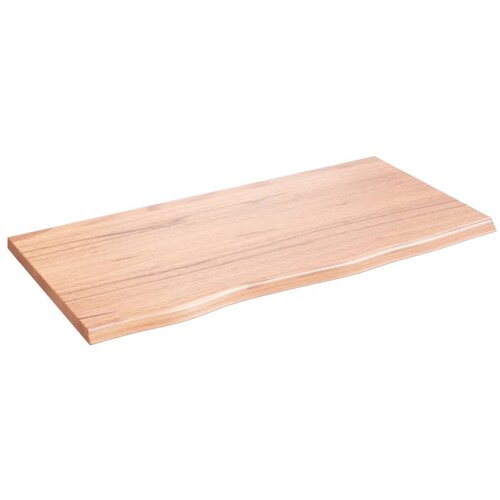 VidaXL Zidna polica svjetlosmeđa 80x40x2 cm od obrađene hrastovine Slike