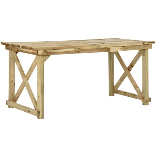 The Living Store Vrtna miza 160x79x75 cm lesena - Zunanja Jedilna Miza, (21474095) Slike