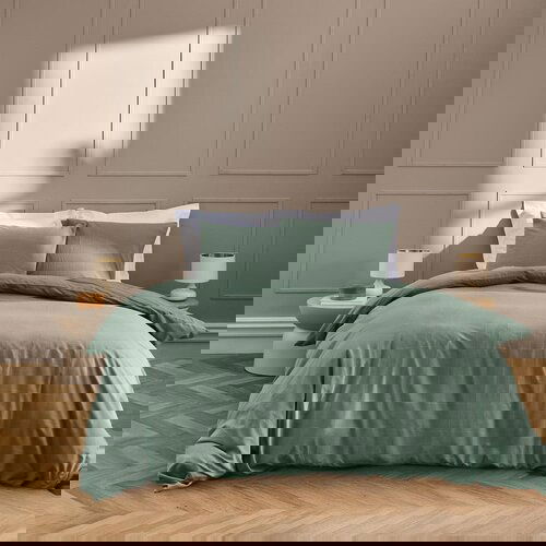 Douceur d int&amp;eacute;rieur Zelena podalj&amp;scaron;ana posteljnina za zakonsko posteljo 240x220 cm Linella &amp;ndash; Slike