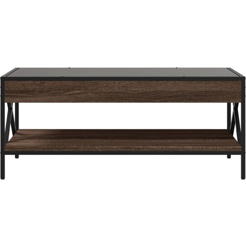  Stolić s beskonačnim LED svjetlima boja hrasta 90x50x38 cm Slike