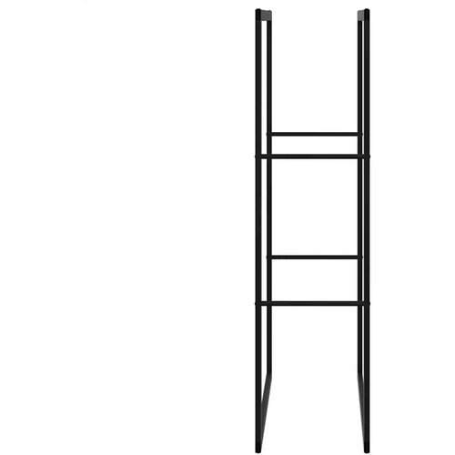 VidaXL Stalak za drva crni 55x30x116 cm čelik Slike