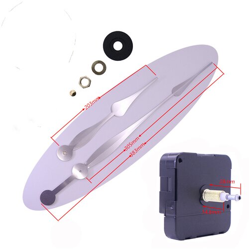 INF DIY mehanizem stenske kvarčne ure Silver, (21274848) Cene